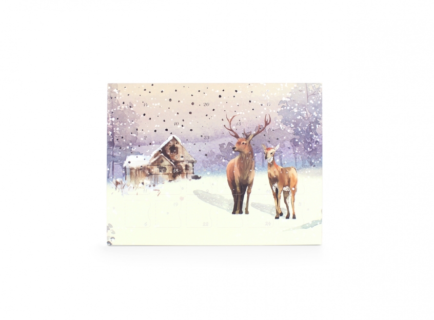 premium deluxe chilli seed advent calendar - deer scene